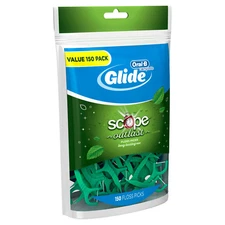 Oral-B Glide Complete 150 DENTAL FLOSS PICKS w/ Scope Outlast LONG LASTING MINT