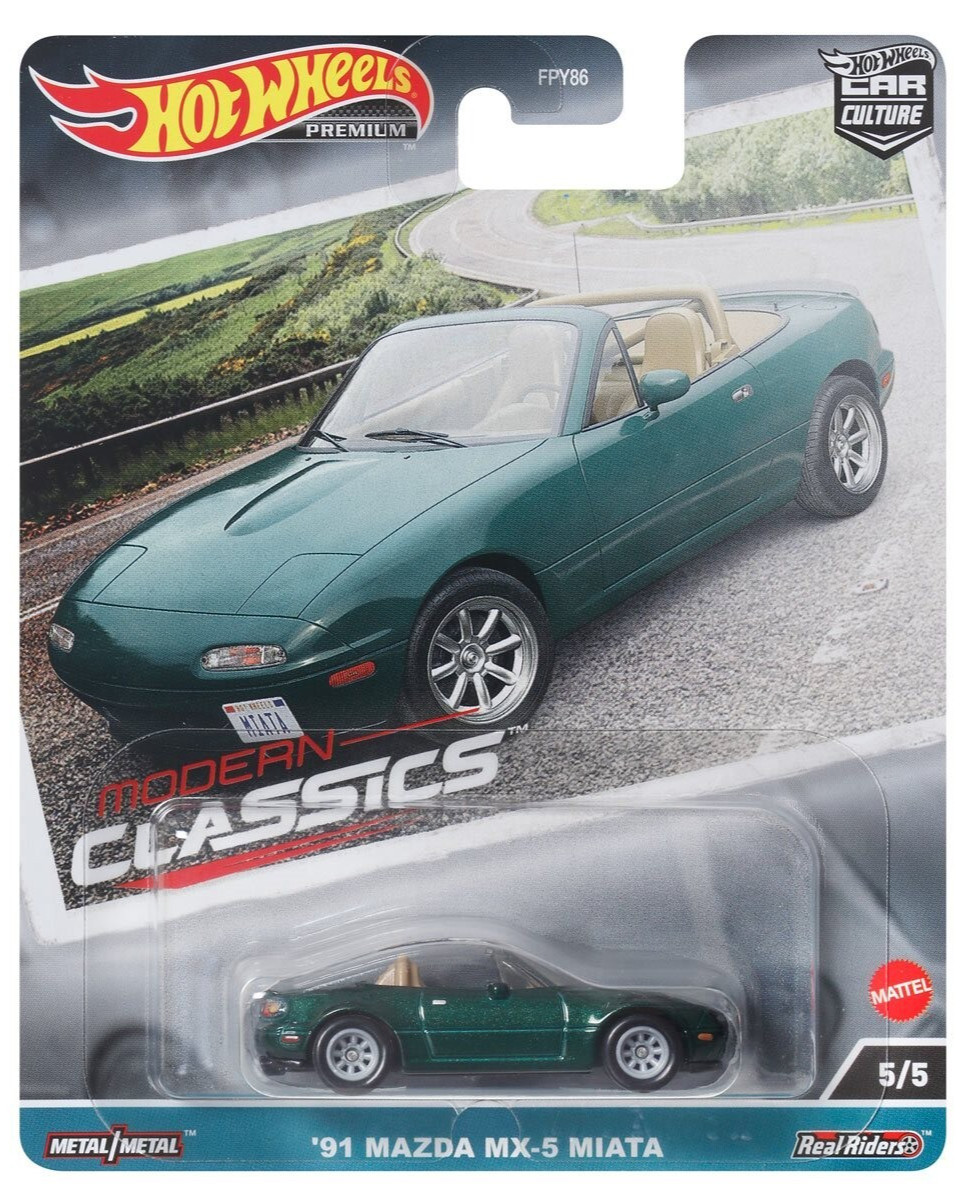 NEW Hot Wheels Car Culture Modern Classics HKC68 1991 MAZDA MX-5 MIATA 1:64