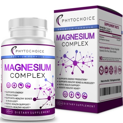 PHYTOCHOICE Advertising Insert CARD for Magnesium Complex 500mg High Absorption