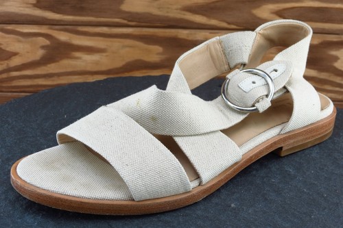 Beige Strappy Fabric Women Sandals | eBay