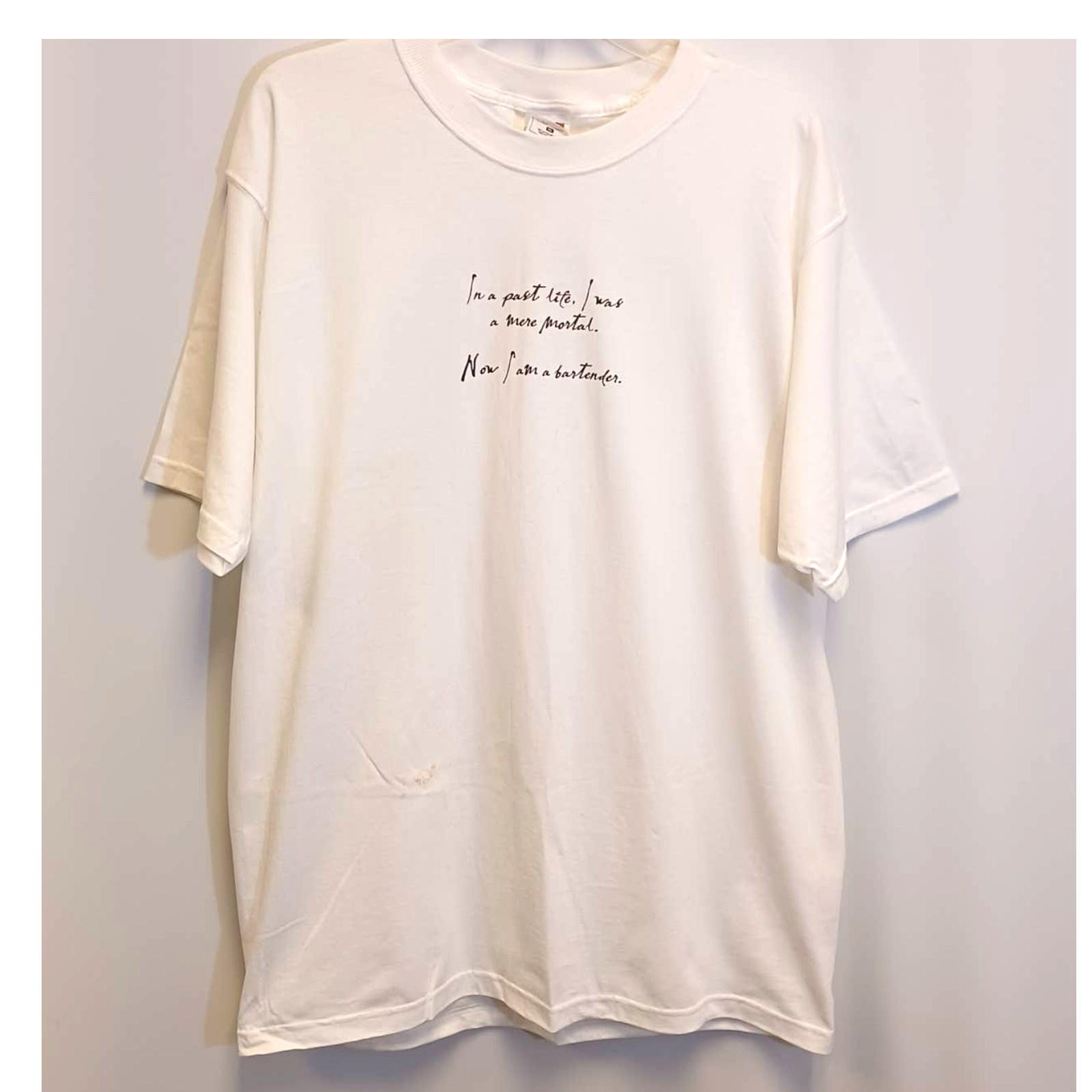 90s XL BARTENDERS ARE GODS Graphic T-Shirt from Finlandia Vodka - NEW & RARE image 4