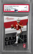 2015 Panini Prestige John Elway Campus Legends PSA 9