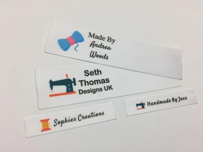 CAMBRIDGE PERSONALISED Personalisierte Namensetiketten mit vollfarbigem Motiv zum Einnähen Handarbeit vom DIY