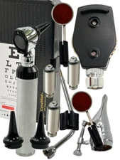 NEW CYNAMED USA Veterinary Otoscope & Opthammoscope Diagnostic Set +3 EXTRA BULB