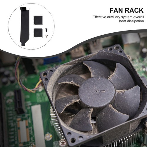 Holder Mount Video Effective Fan Rack Fan Bracket PCI Slot Cover Computer - Photo 5/12