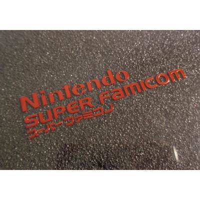Nintendo Super Famicom Red Label / Aufkleber / Sticker / Badge / Logo ...