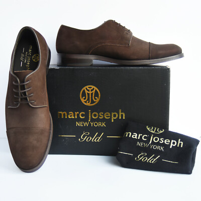 NEW IN BOX MARC JOSEPH GOLD LEATHER SHOES Gold St, Men – Marc Joseph New York main image 4