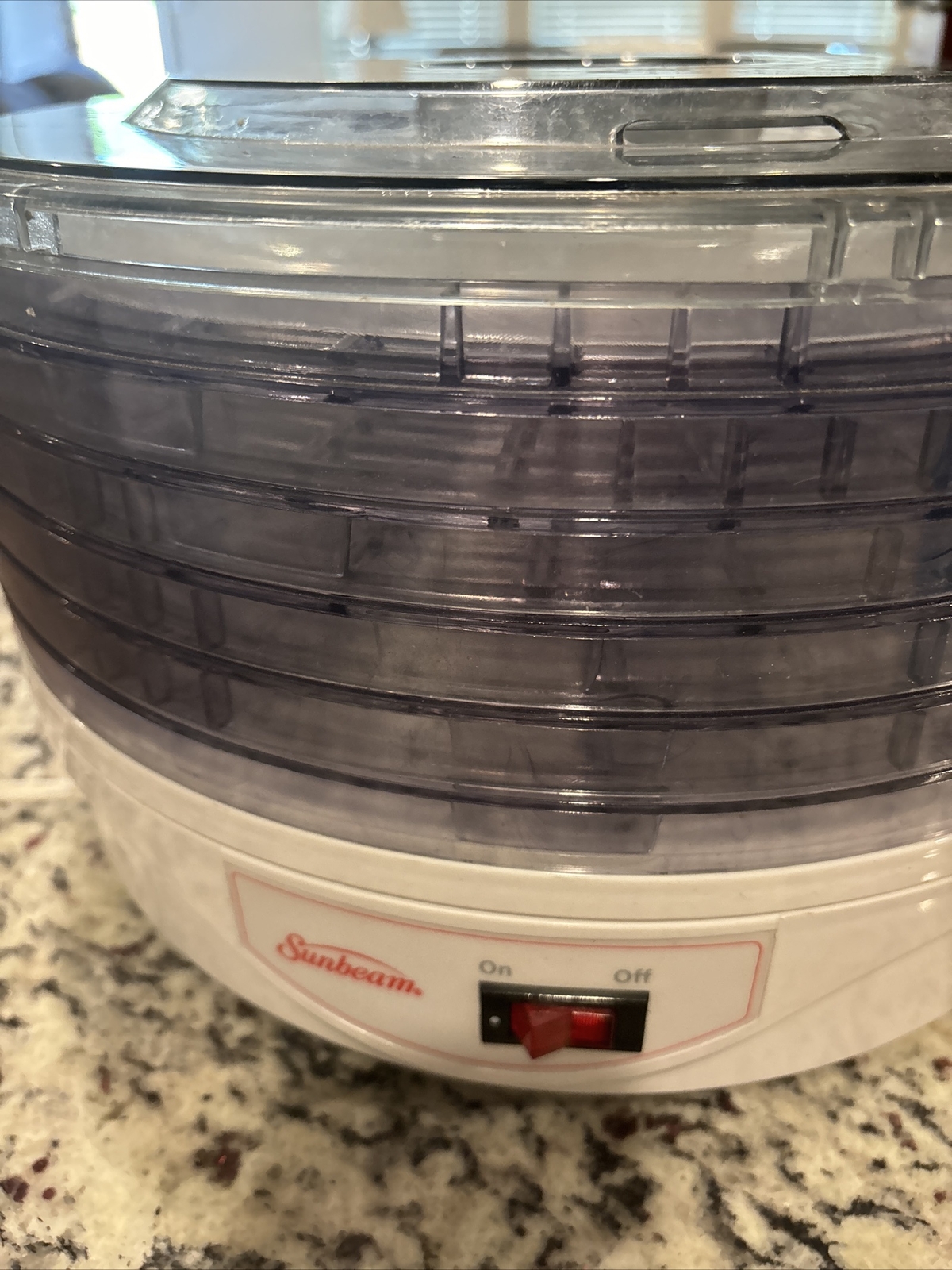 Sunbeam Food Dehydrator 5 Tray Levels Tested Fruit, Meat, Nuts, Snack