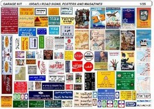 ISRAELI ROADSIGNS, POSTERS AND MAGAZINES 1/35