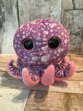 TY BEANIE BOO LEGS THE OCTOPUS PURPLE PINK 6" PLUSH STUFFED ANIMAL TOY 