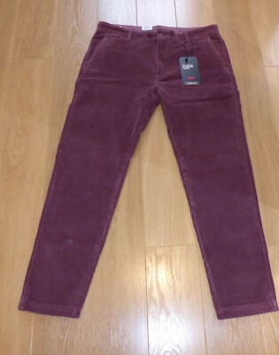 BNWT Levi'S XX Chino In Velluto A Coste Jeans Standard CONO, VIOLA 36W 34L  LEGGI INFO Taglia | eBay