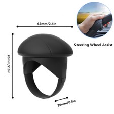 Car Steering Wheel Handle Booster Auto Steering Wheel Knob Ball Non-slip Black