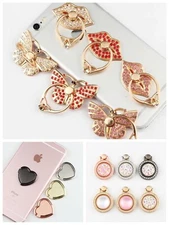 Universal 360° Cell Phone Tablet Crystal Finger Ring Stand Holder Grip - Style