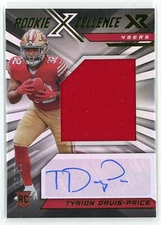2022 Panini XR Tyrion Davis-Price Rookie Xcellence Auto Jersey /99