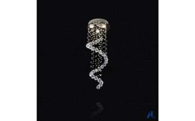 Moderne Kristall LED Decken Leuchte Flur Pendel Lampe Kronleuchter