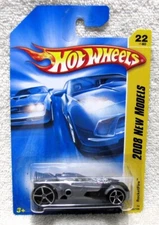 Hot Wheels 2008 NEW MODELS ROCKETFIRE GRAY VARIANT 5 SPOKES 22/40 022/196