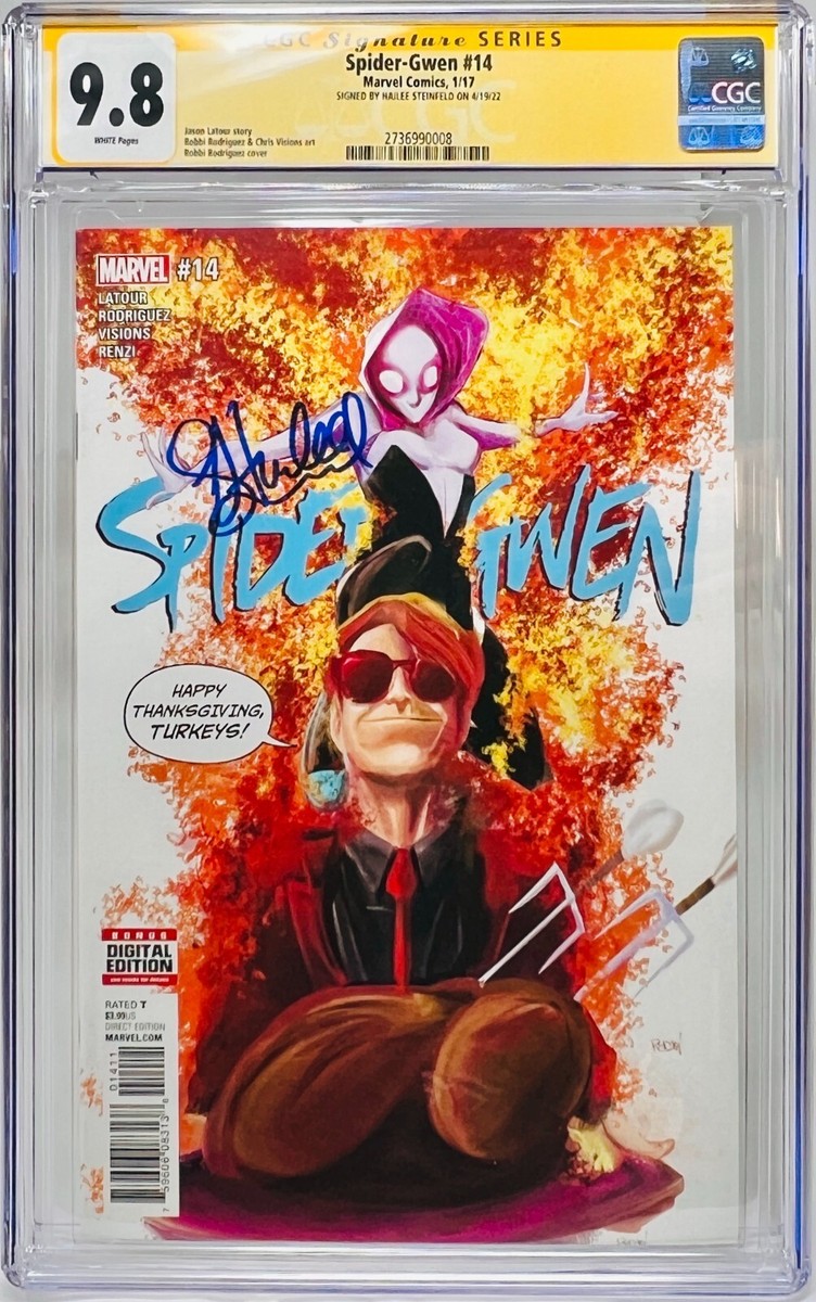 CGC Signature Series Graded 9.8 Spider-Gwen #14 Signed by Hailee