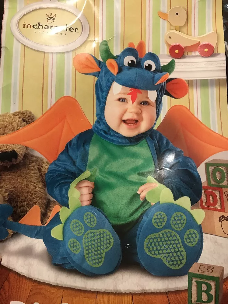 Dinky Dragon Plush Costume Baby M 12 18 Mos
