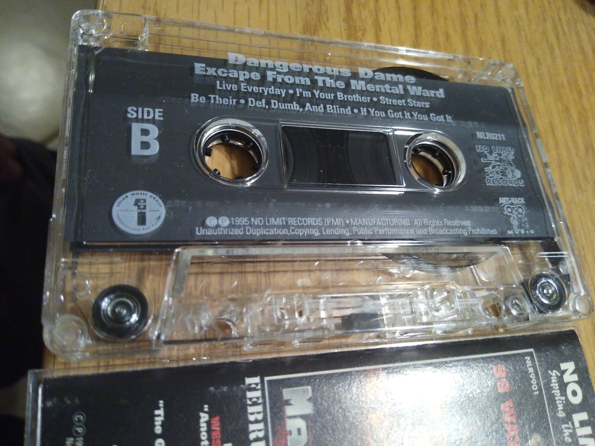 Escape from the Mental Ward Dangerous Dame Rap Cassette Tape
