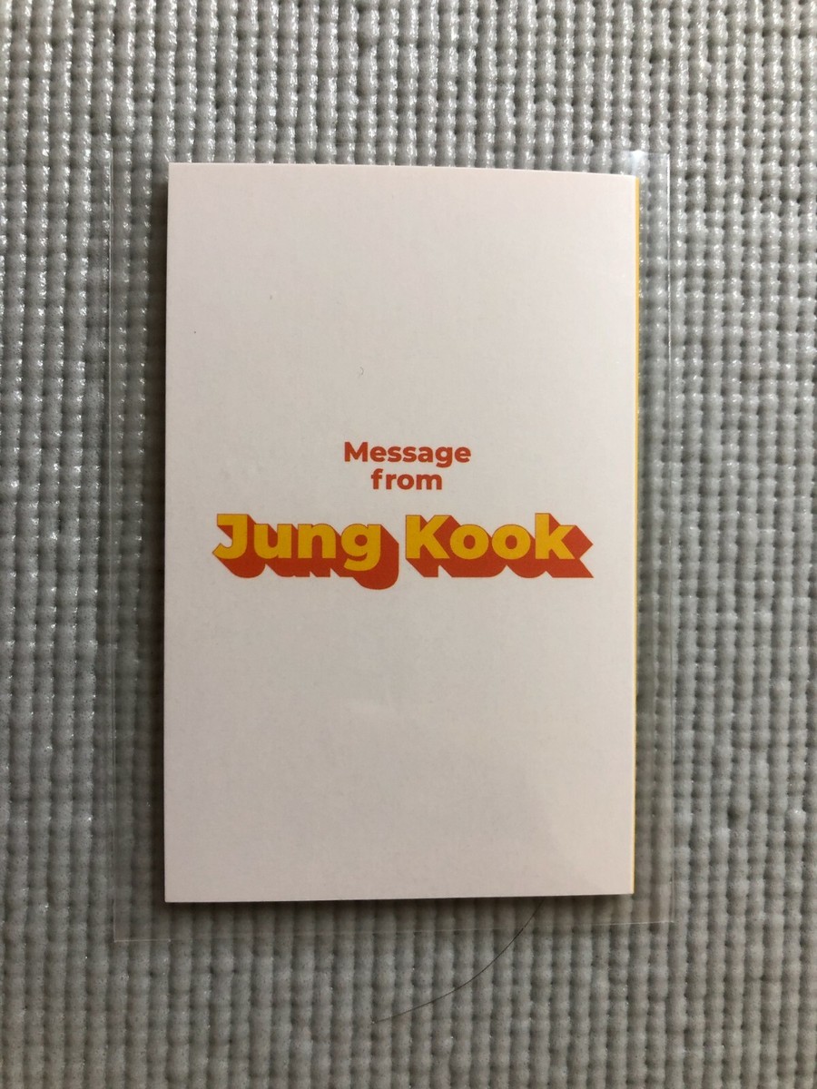 BTS Butter Official Message Card ( JUNGKOOK ) | eBay