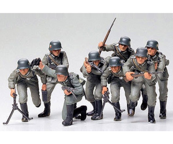 Tamiya 35030 Figuren Set Deurscher Angrifftrupp Plastik Modellbausatz 1:35 Neu-image