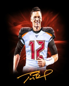tom brady signed bucs jersey