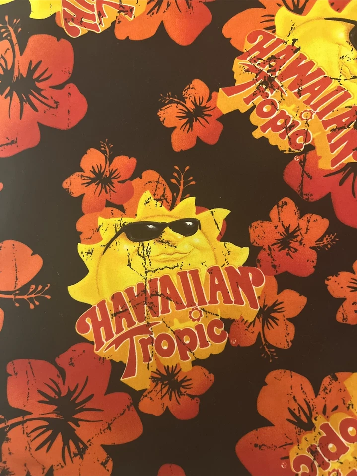 Hawaiian Tropic Beach Wear Oil Suntan Yellow Aloha Shirt Coconut Lotion 2XL - Image 4 of 4