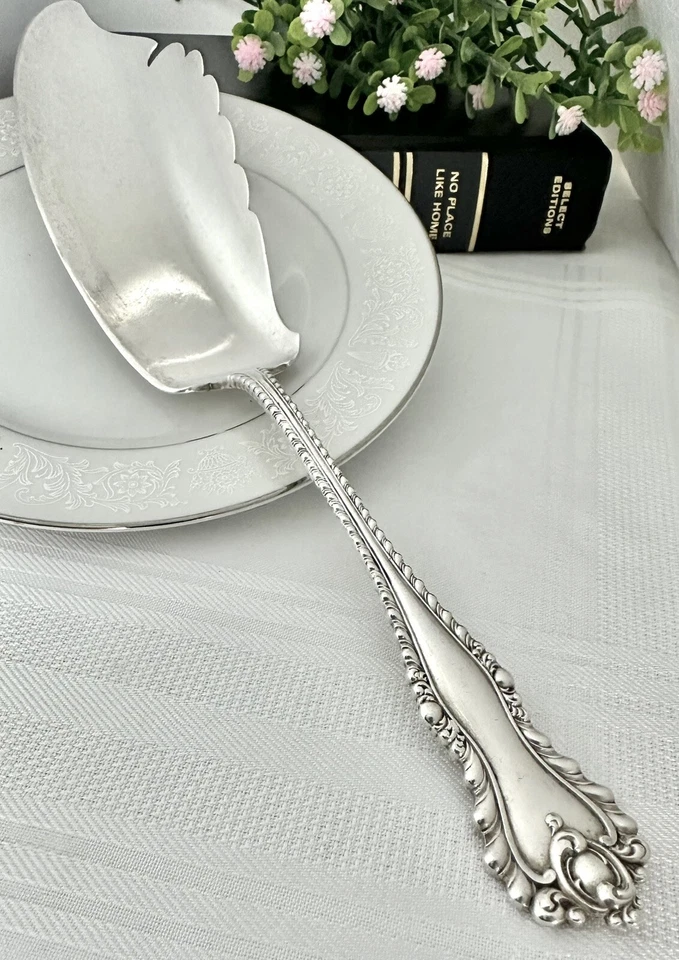 Sterling Serving Piece Dominick & Hoff Mazarin 1892 Silver Cake Pie Service Lrg - Image 3 of 4