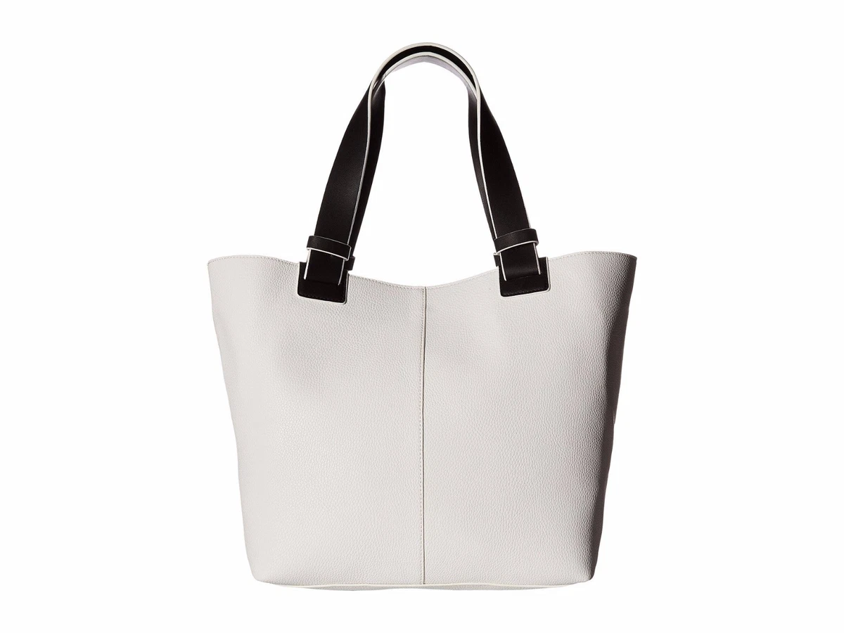 French connection leather online tote bag with pouch
