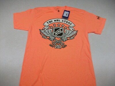 NWT Reebok NHL Men's SZ Medium Hockey Shirt PERFORMANCE ORANGE THE NHL SHOP NYC