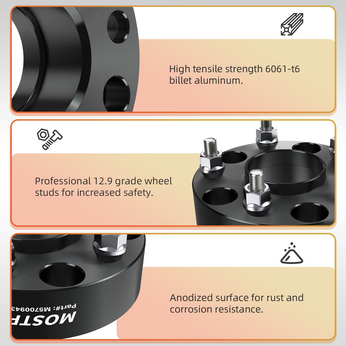 4PCS Hubcentric Wheel Spacers 1.5