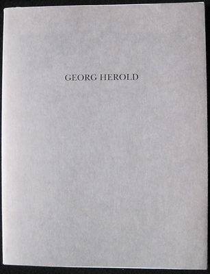 Georg Herold - Katalog Kunsthalle Zürich 1989. 