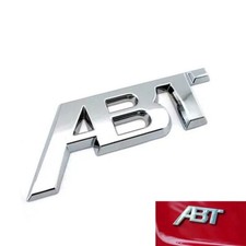 82 Cm Abt Chrome Logo Rear Trunk Boot Badge Emblem Sticker For Audi A4 A5 S3 S4