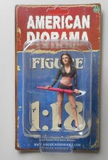 TEAM PINK UMBRELLA GIRL I AMERICAN DIORAMA 1:18 Scale FEMALE LADY 4" Figure