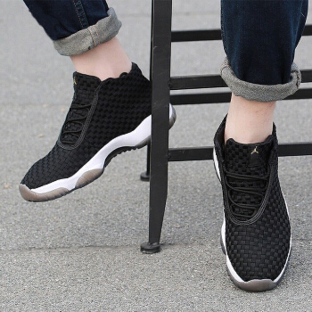 jordan future black and gold