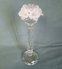 Swarovski Kerzenständer 19 cm Blumen altes Logo original Swarovski Kerzenhalter