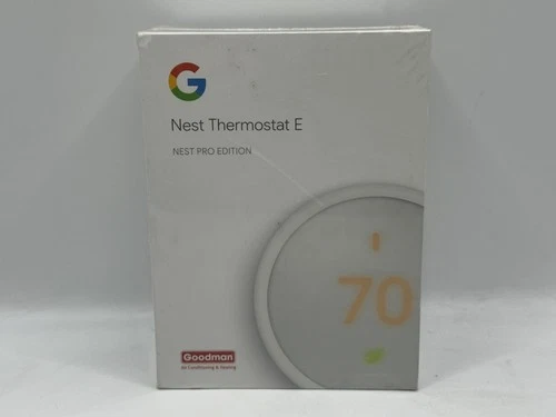 Google A0063 Nest Thermostat E Pro Edition Smart Thermostat White New Sealed