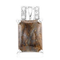 Cavill Dinosaurierquarz AnhäNger 10,45Ct Silber 925 Mit 0,16Ct Topasen