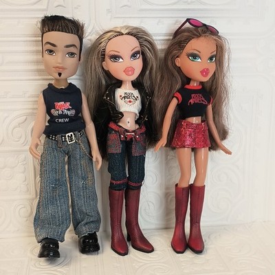 Bratz Rock Angelz Lot of 3 Dolls with Outfits Shoes Accessories 2000s