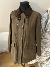 Joules Womens Montford Dry Wax Jacket UK12 Sable Brown  VGC