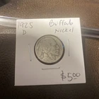 1925 D Buffalo Nickel. $5