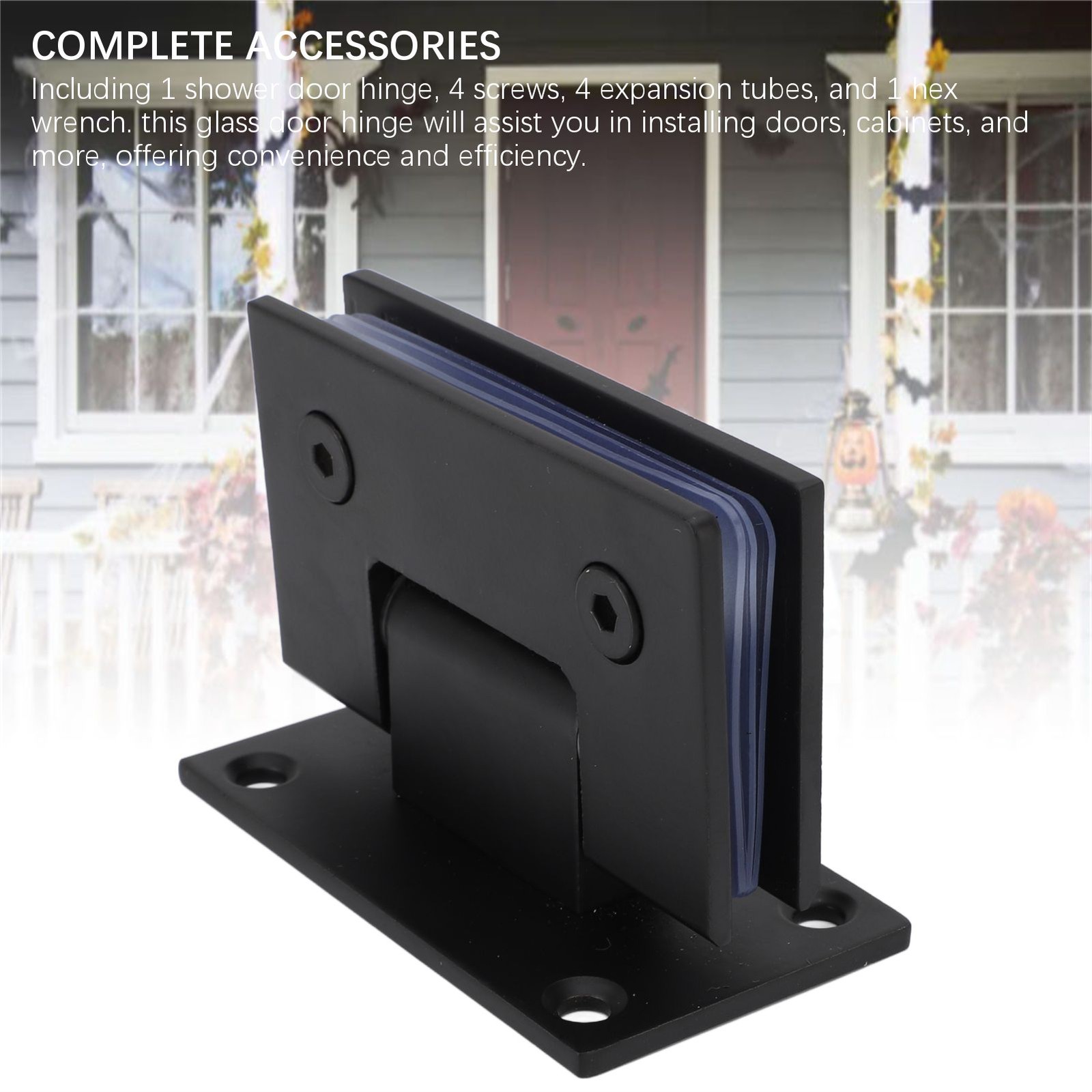90° Shower Door Hinge Stainless Steel Heavy Duty Frameless Glass Door Hinge BAJ