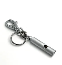 1 pc Metal Wilderness Survival Whistle Key Chain Durable Outdoor Safety Gear NEW