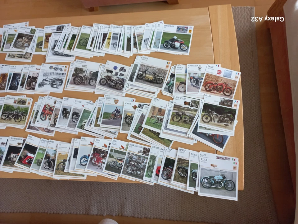 Große Motorrad Oldtimer - Farbfotokartensammlung - Bild 2 von 4