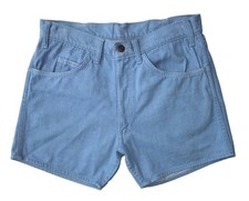 Rare VTG 60s LEVI S For Her Size 28 Hot Shorts White Tab with Big E Gripper Zip
