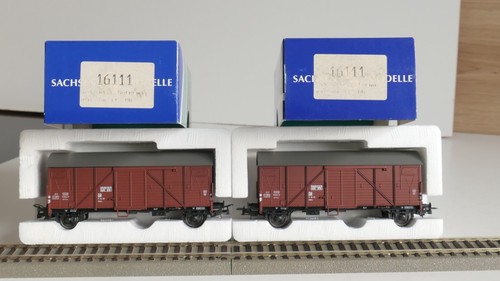 SACHSENMODELLE 16111 H0 GEDECKTER GÜTERWAGEN, OVP, BESTZUSTAND AUS SAMMLUNG | Zustand: Gebraucht