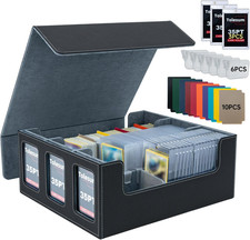 Commander Deck Box Für MTG Mit 3Pcs 35PT Magnetic Card, Kartenbox Für 1800+ Kart