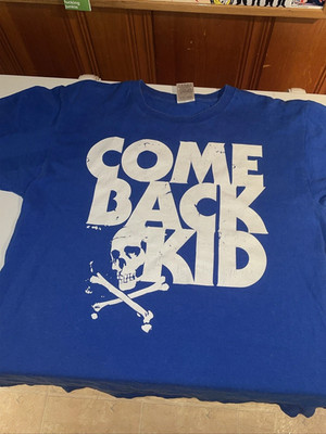 Comeback Kid Blue Skull Skeleton Crossbones T Shirt Full Size S-5XL