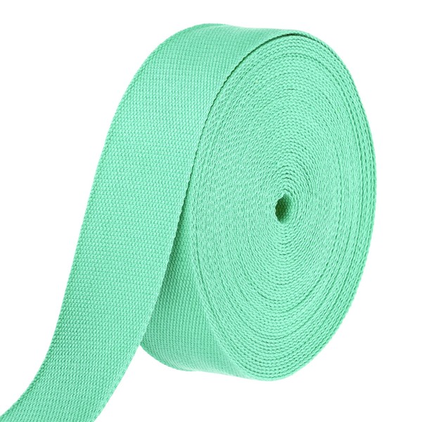 Baumwollband 2 Zoll 15 3 Yard Polyester Baumwollband Riemen HellgrüN-image