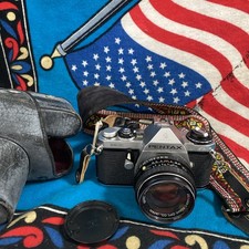 Pentax ME 35mm SLR Film Camera w/ Asahi 1:7 50mm SMC Lens Tested working J